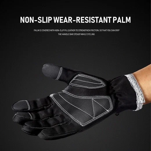 KYNCILOR Winter Handschoenen Touchscreen Wind en Water Proof Zwart XL afbeelding 12