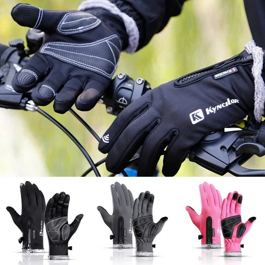 KYNCILOR Winter Handschoenen Touchscreen Wind en Water Proof Zwart XL afbeelding 21