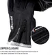 KYNCILOR Winter Handschoenen Touchscreen Wind en Water Proof Zwart XL afbeelding 9
