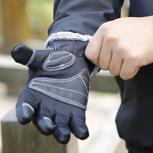 KYNCILOR Winter Handschoenen Touchscreen Wind en Water Proof Grijs XL afbeelding 11