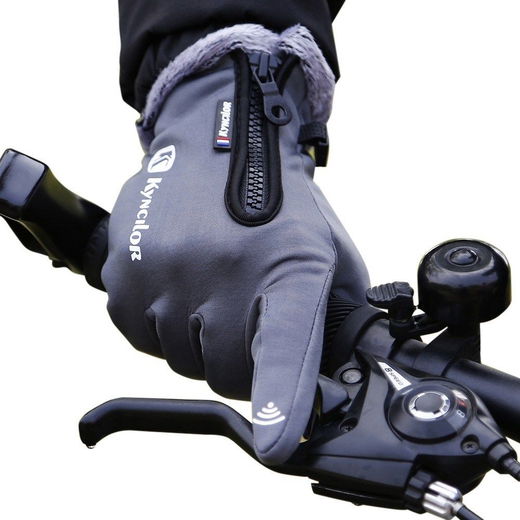 KYNCILOR Winter Handschoenen Touchscreen Wind en Water Proof Grijs XL afbeelding 15
