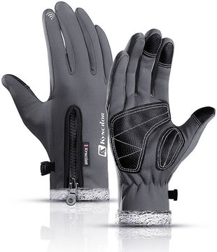 KYNCILOR Winter Handschoenen Touchscreen Wind en Water Proof Grijs XL