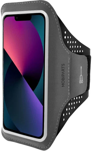 Mobiparts Comfort Fit Armband Apple iPhone 13 Mini Sporthoesje Zwart afbeelding 1