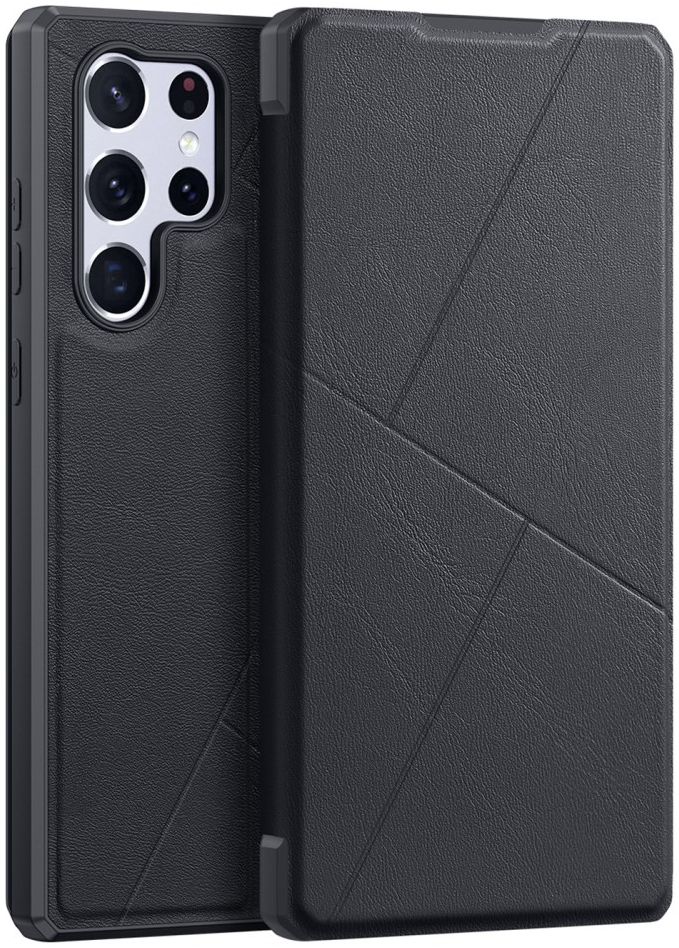 Dux Ducis Skin X Samsung Galaxy S22 Ultra Hoesje Portemonnee Zwart afbeelding 2