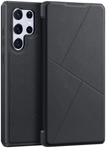 Dux Ducis Skin X Samsung Galaxy S22 Ultra Hoesje Portemonnee Zwart afbeelding 2