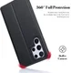 Dux Ducis Skin X Samsung Galaxy S22 Ultra Hoesje Portemonnee Zwart afbeelding 5