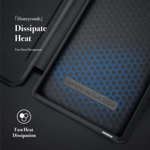 Dux Ducis Skin X Samsung Galaxy S22 Ultra Hoesje Portemonnee Zwart afbeelding 8