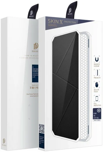 Dux Ducis Skin X Samsung Galaxy A13 5G / A04s Hoesje Book Case Zwart afbeelding 10