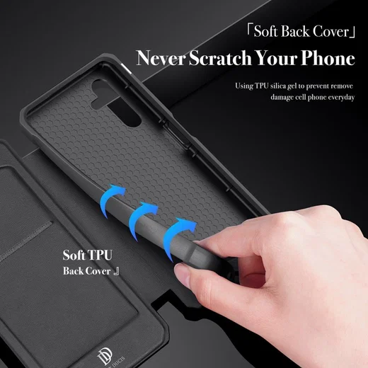 Dux Ducis Skin X Samsung Galaxy A13 5G / A04s Hoesje Book Case Zwart afbeelding 6