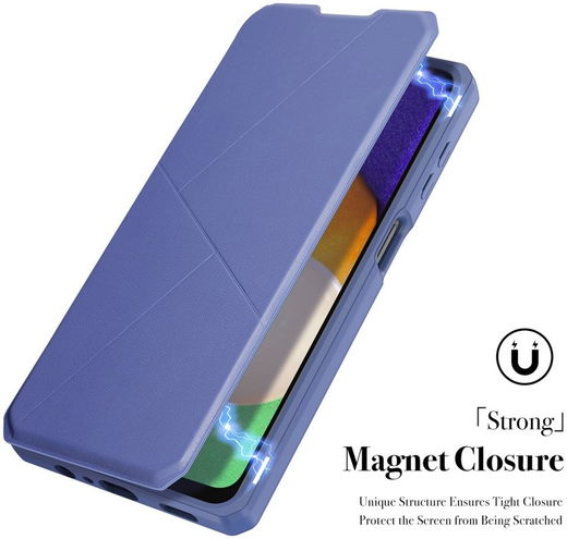 Dux Ducis Skin X Samsung Galaxy A13 5G / A04s Hoesje Book Case Blauw afbeelding 4