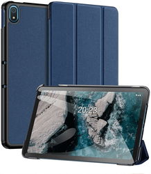 Dux Ducis Domo Nokia T20 Hoes Tri-Fold Book Case Blauw afbeelding