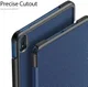 Dux Ducis Domo Nokia T20 Hoes Tri-Fold Book Case Blauw afbeelding 7