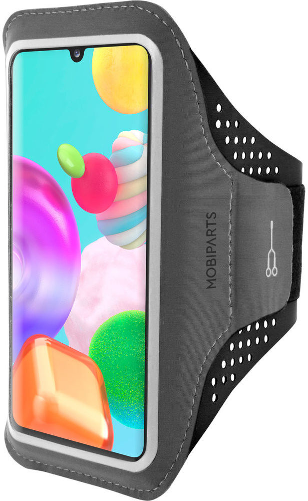 Mobiparts Comfort Fit Armband Samsung Galaxy A41 Sporthoesje Zwart afbeelding 1