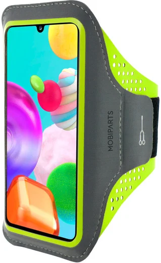 Mobiparts Comfort Fit Armband Samsung Galaxy A41 Sporthoesje Groen afbeelding 1