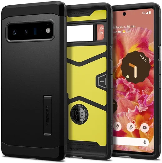 Spigen Tough Armor Google Pixel 6 Pro Hoesje Back Cover Zwart afbeelding 1