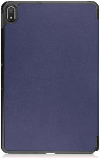 Nokia T20 Hoes Tri-Fold Book Case Kunstleer Donker Blauw afbeelding 11