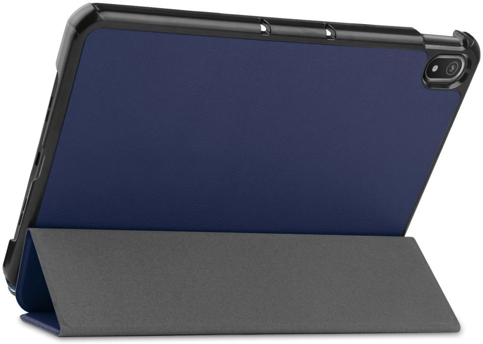 Nokia T20 Hoes Tri-Fold Book Case Kunstleer Donker Blauw afbeelding 10