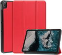 Nokia T20 Hoes Tri-Fold Book Case Kunstleer Rood