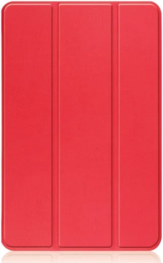 Nokia T20 Hoes Tri-Fold Book Case Kunstleer Rood afbeelding 9