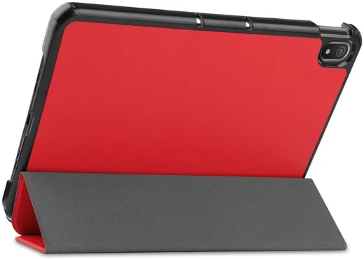 Nokia T20 Hoes Tri-Fold Book Case Kunstleer Rood afbeelding 10