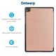 Nokia T20 Hoes Tri-Fold Book Case Kunstleer Rose Goud afbeelding 3