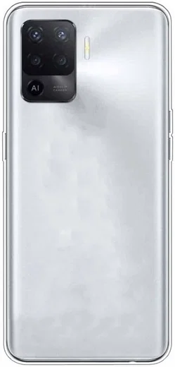 Oppo Reno5 Lite Hoesje Dun TPU Back Cover Transparant afbeelding 1