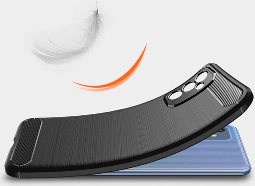 Samsung Galaxy M52 5G Hoesje Geborsteld TPU Flexibele Back Cover Zwart afbeelding 8