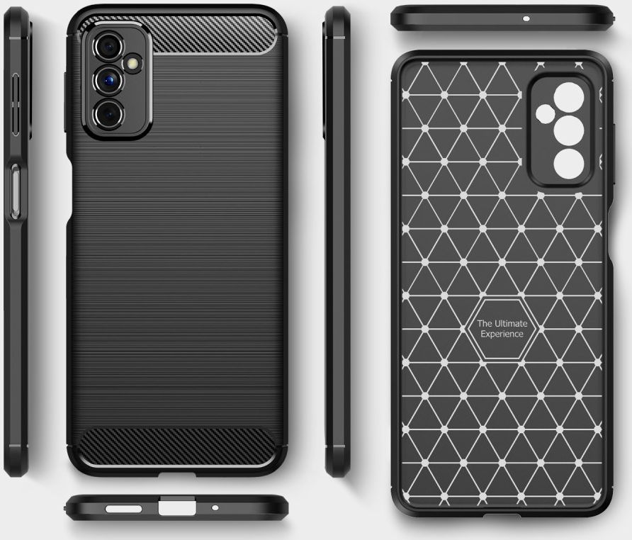 Samsung Galaxy M52 5G Hoesje Geborsteld TPU Flexibele Back Cover Zwart afbeelding 12