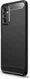 Samsung Galaxy M52 5G Hoesje Geborsteld TPU Flexibele Back Cover Zwart afbeelding 1