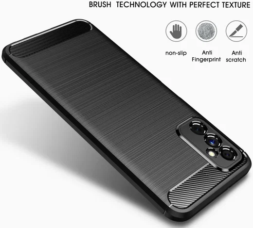 Samsung Galaxy M52 5G Hoesje Geborsteld TPU Flexibele Back Cover Blauw afbeelding 7