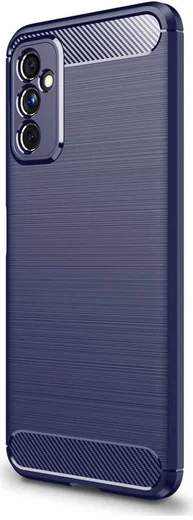 Samsung Galaxy M52 5G Hoesje Geborsteld TPU Flexibele Back Cover Blauw afbeelding 1