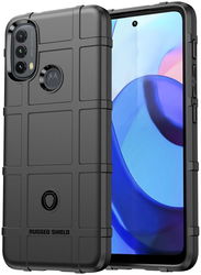 Motorola Moto E20/E30/E40 Hoesje Shock Proof Rugged Back Cover Zwart afbeelding