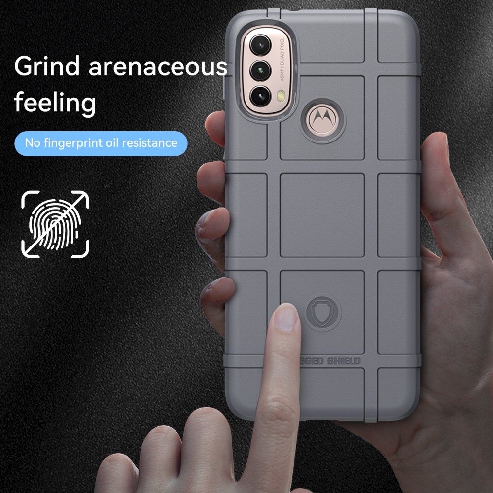 Motorola Moto E20/E30/E40 Hoesje Shock Proof Rugged Back Cover Grijs afbeelding 3