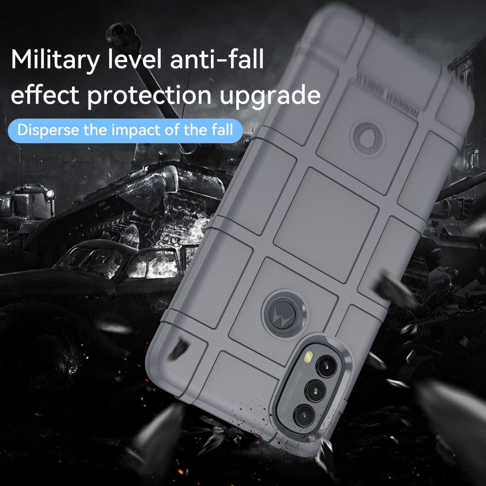 Motorola Moto E20/E30/E40 Hoesje Shock Proof Rugged Back Cover Grijs afbeelding 7