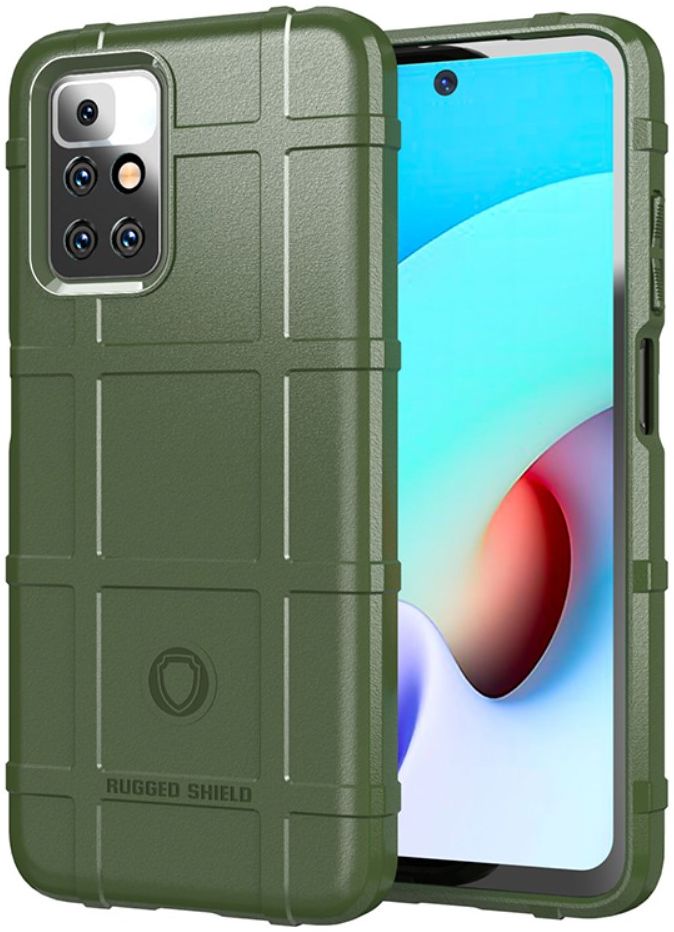 Xiaomi Redmi 10 Hoesje Shock Proof Rugged Back Cover Groen afbeelding 1