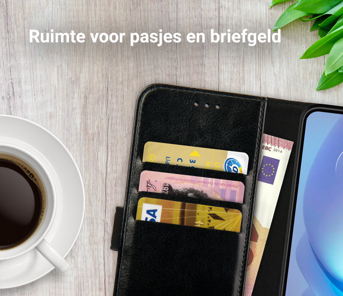 Rosso Element Motorola Moto G50 Hoesje Book Cover Wallet Zwart afbeelding 5