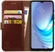 Rosso Element Motorola Moto G50 Hoesje Book Cover Wallet Bruin afbeelding 1
