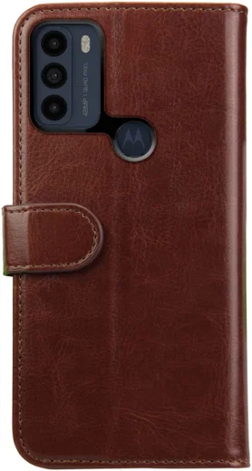 Rosso Element Motorola Moto G50 Hoesje Book Cover Wallet Bruin afbeelding 2