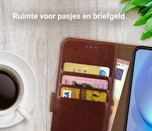 Rosso Element Motorola Moto G50 Hoesje Book Cover Wallet Bruin afbeelding 5
