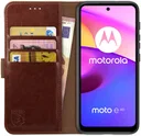 Rosso Element Motorola Moto E30/E40 Hoesje Book Cover Wallet Bruin