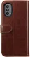 Rosso Element Motorola Moto E30/E40 Hoesje Book Cover Wallet Bruin afbeelding 2