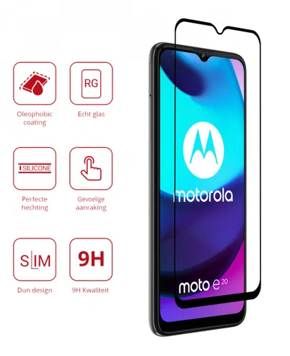 Rosso Motorola Moto E20 9H Tempered Glass Screen Protector afbeelding 2
