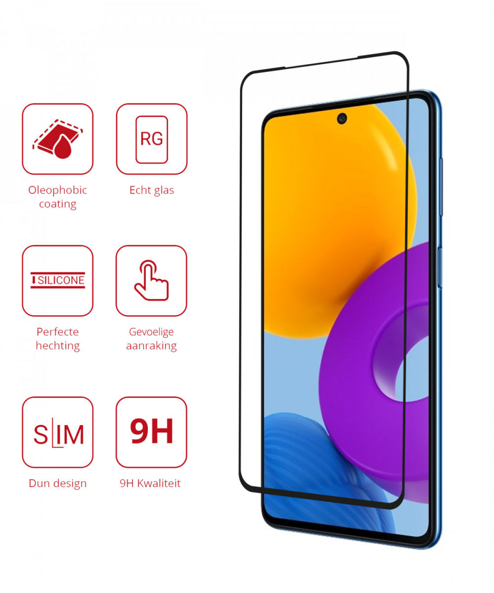 Rosso Samsung Galaxy M52 5G 9H Tempered Glass Screen Protector afbeelding 2