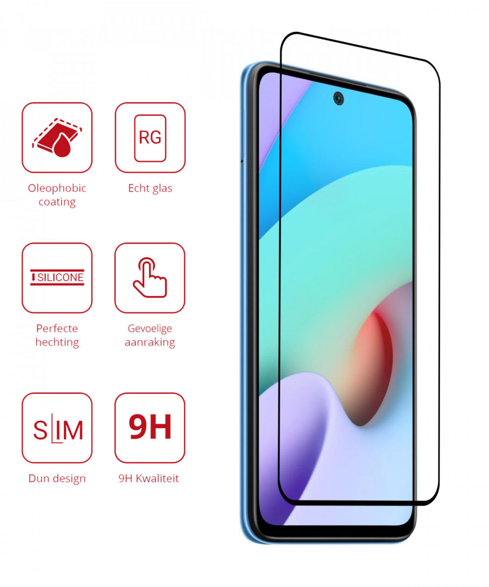 Rosso Xiaomi Redmi 10 9H Tempered Glass Screen Protector afbeelding 2