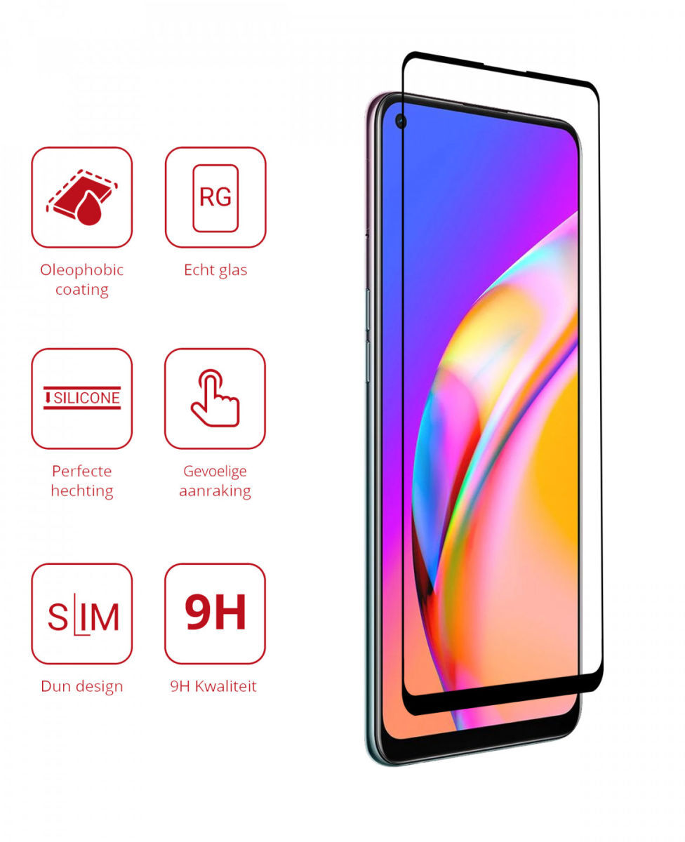 Rosso Oppo Reno5 Lite 9H Tempered Glass Screen Protector afbeelding 2