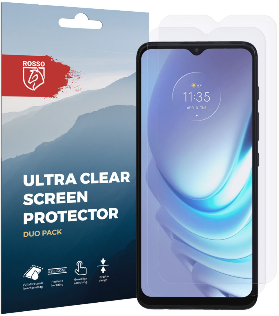 Rosso Motorola Moto G50 5G Ultra Clear Screen Protector Duo Pack afbeelding 3