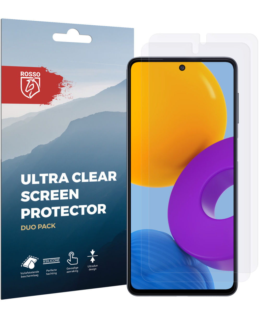 Rosso Samsung Galaxy M52 5G Ultra Clear Screen Protector Duo Pack afbeelding 9