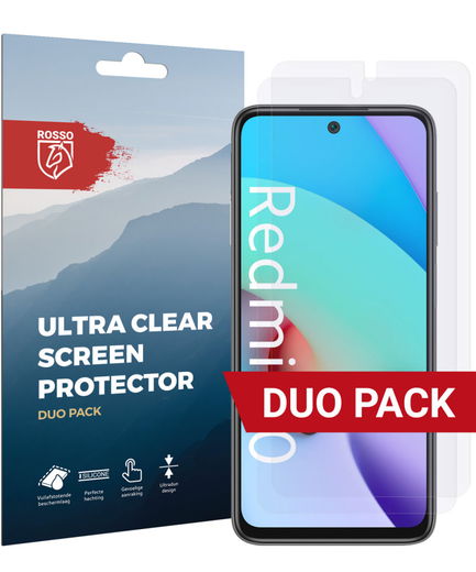 Rosso Xiaomi Redmi 10 Ultra Clear Screen Protector Duo Pack afbeelding 1
