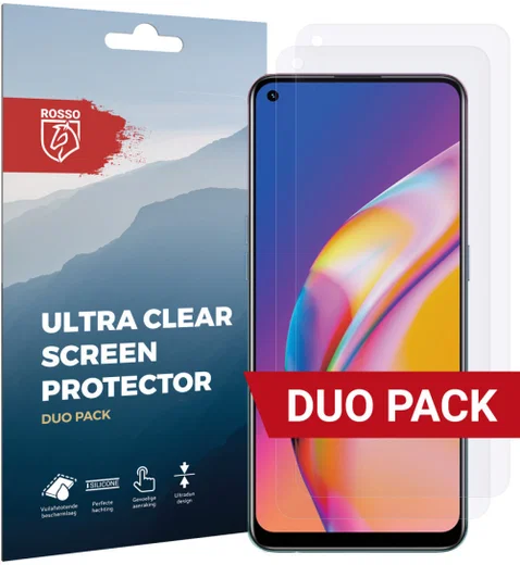 Rosso Oppo Reno5 Lite Ultra Clear Screen Protector Duo Pack afbeelding 1