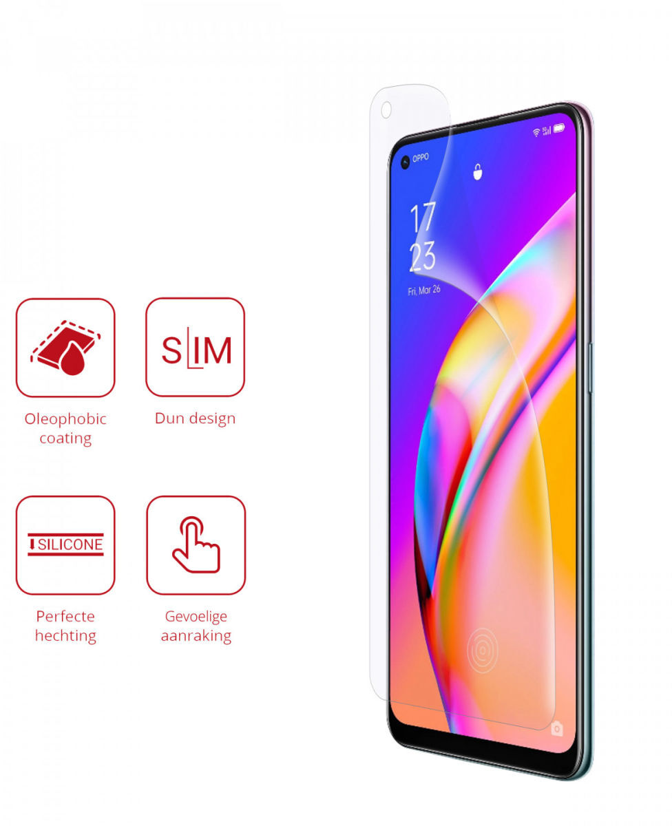 Rosso Oppo Reno5 Lite Ultra Clear Screen Protector Duo Pack afbeelding 2